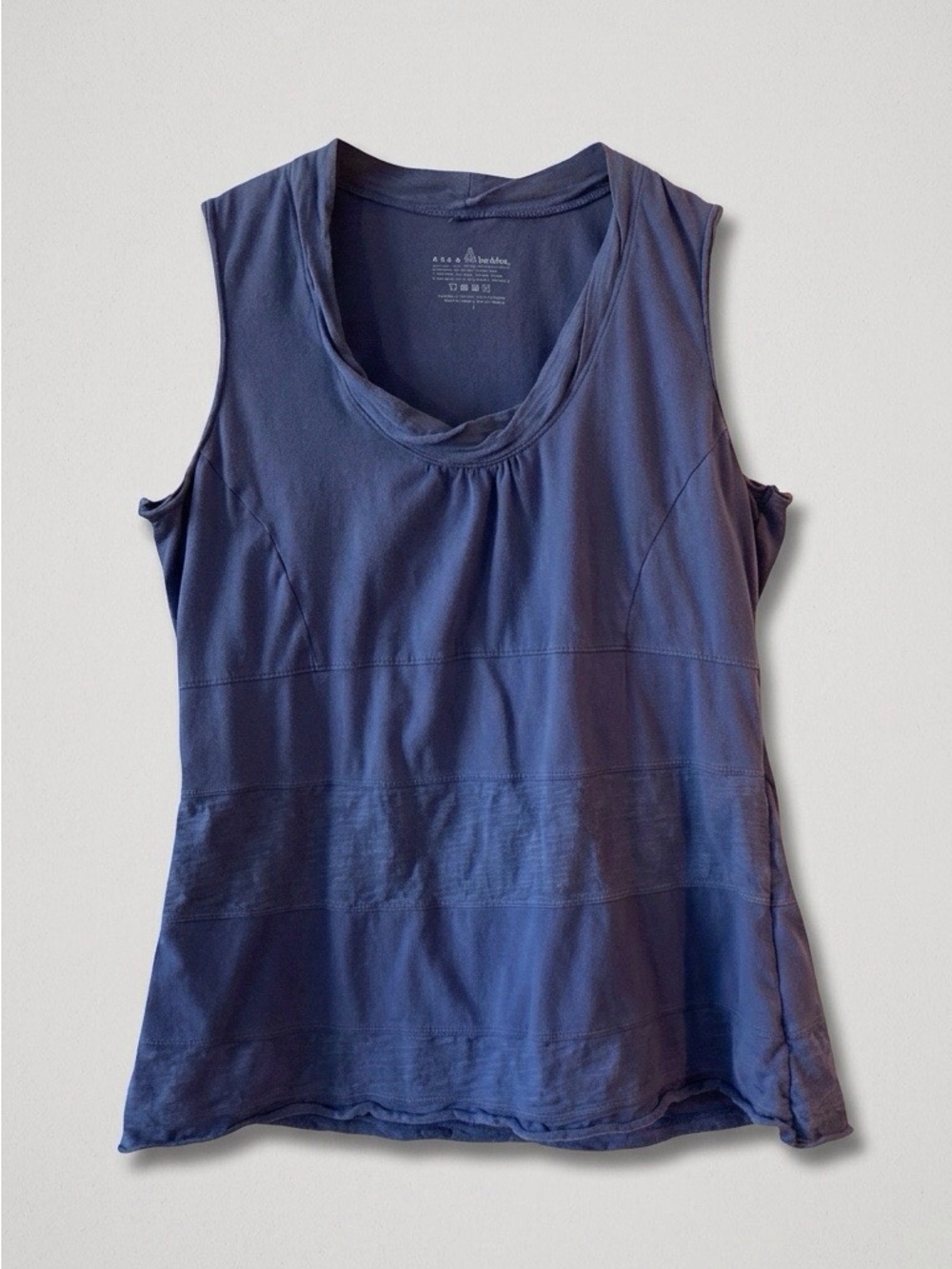Neon Buddha Navy Blue Lagenlook Tank Top